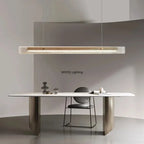 Minimalist Linear Pendant Light with Metal Finish