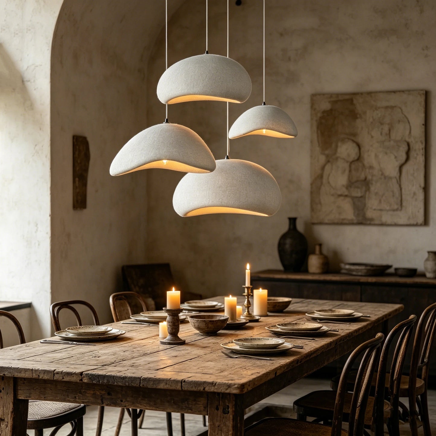 Minimalist Resin Pendant Light for Dining Room