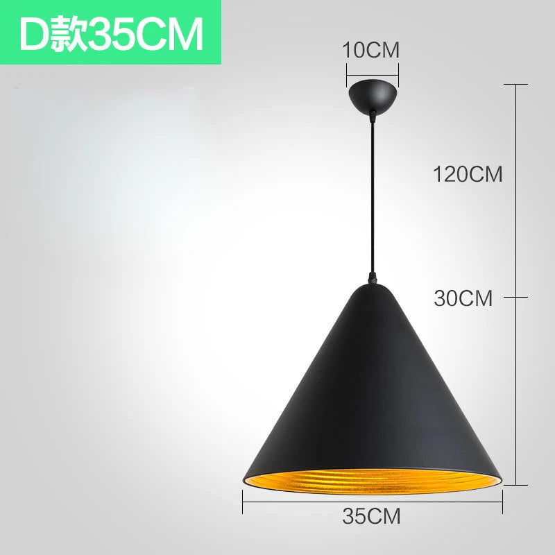 Industrial Black Iron Pendant Light for Dining