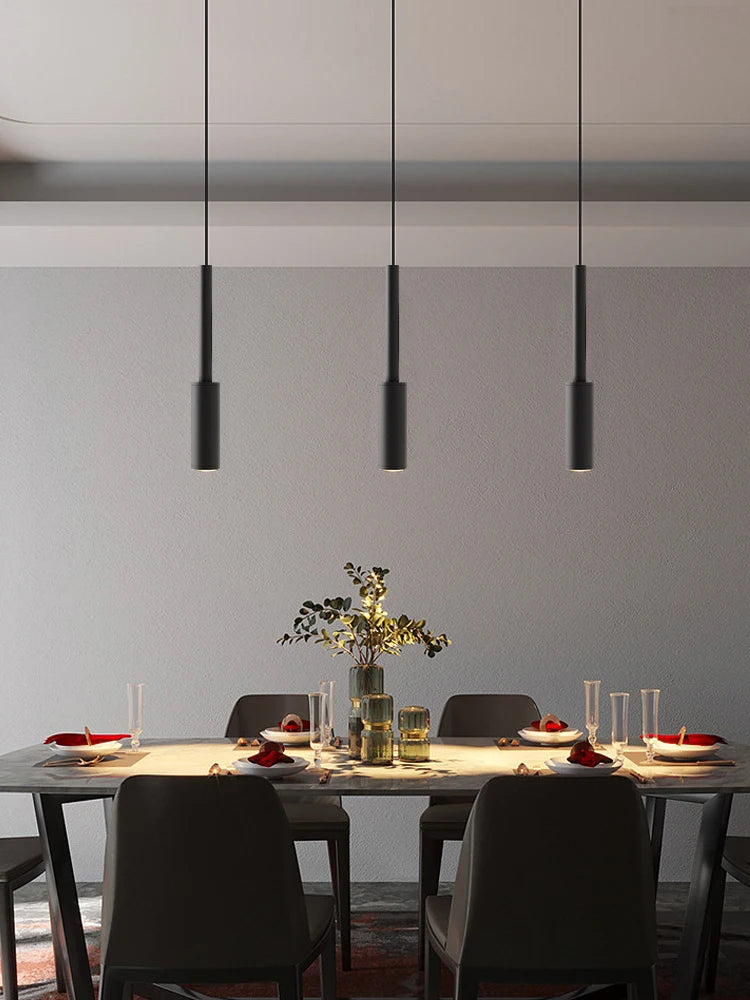 Lámpara colgante de hierro minimalista para comedor