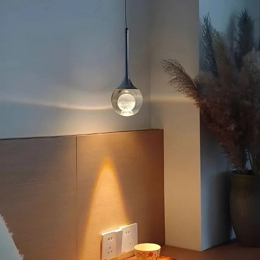 Minimalist Glass Pendant Light for Bedroom