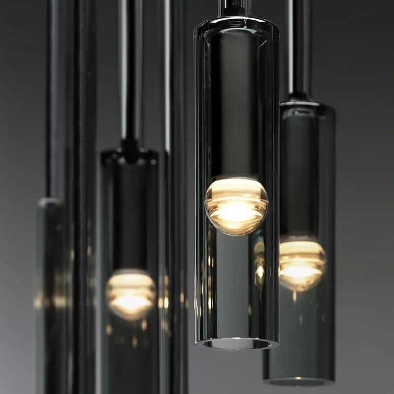 Minimalist Iron Glass Pendant Light for Bedroom