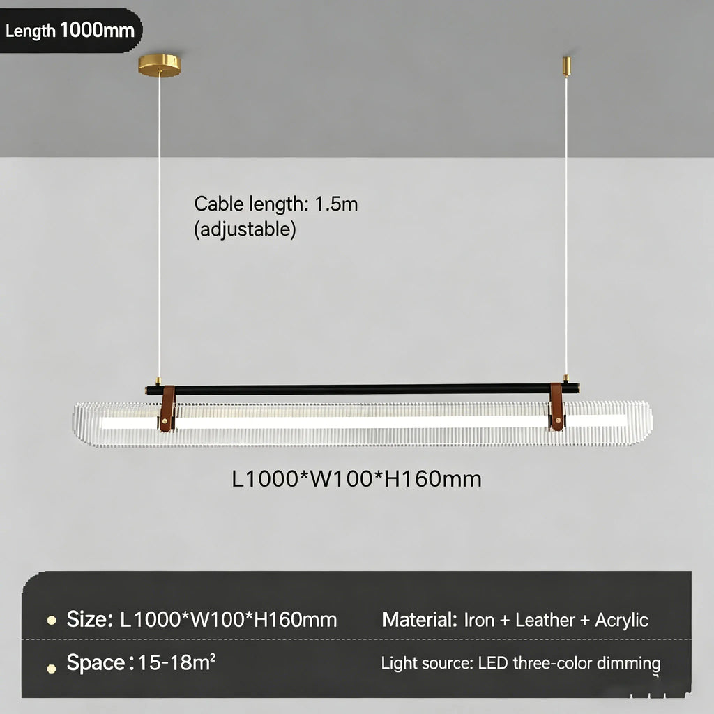 Minimalist Acrylic Glass Pendant Light for Dining