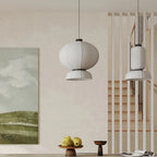 Lámpara colgante de papel minimalista con diseño de farol japonés