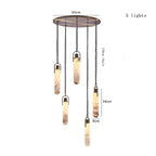 Nordic Marble Alabaster Pendant Light Multi-Drop