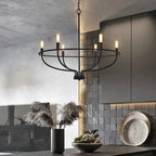Iron Circle Chandelier Pendant Light