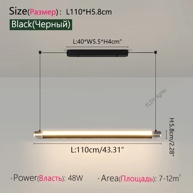 Minimalist Glass Pendant Light for Dining Room