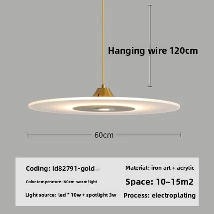 Minimalist Glass Pendant Light for Dining Room