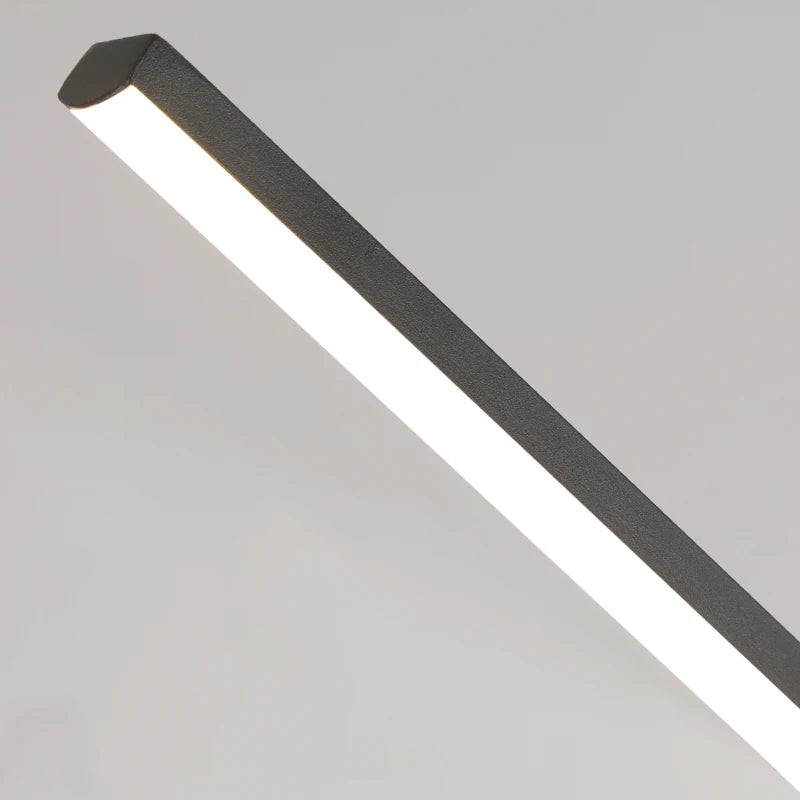 Minimalist Iron Linear Pendant Light for Dining Room