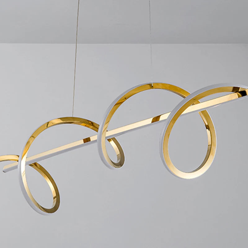 Nordic LED Pendant Light - Modern Wave Design
