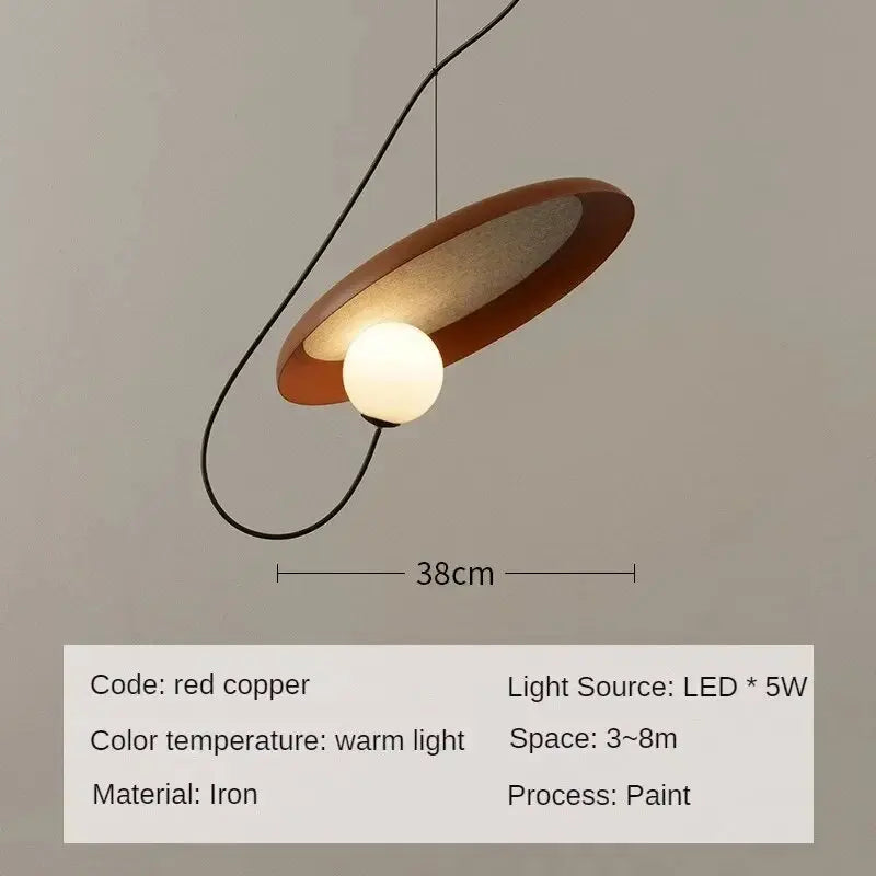Nordic Wood Pendant Light for Bedroom Dining Room