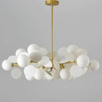 Colorful Branch Chandelier with Opal Glass Balls for Kids Room and Living Room