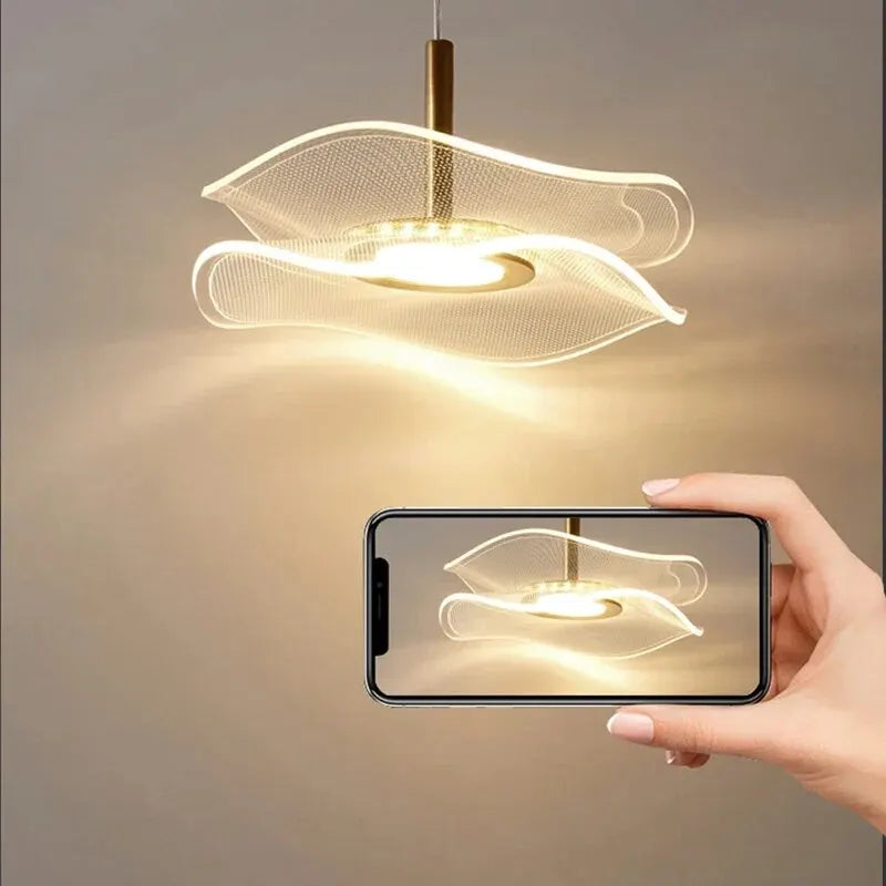 Nordic LED Acrylic Pendant Light for Bedroom