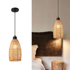 Bohemian Rattan Pendant Light for Dining Room