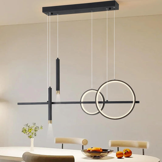 Minimalist Iron LED Pendant Light for Dining Room