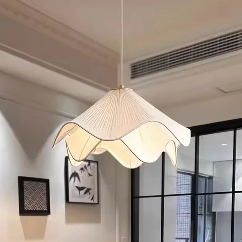 Lámpara Colgante Nórdica de Tela - Luz Colgante Minimalista