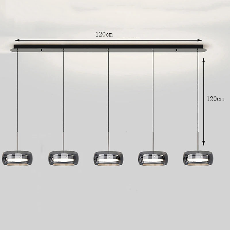 Nordic Glass Pendant Light for Dining Room