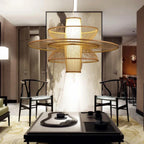 Bohemian Rattan Pendant Light for Bedroom