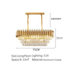 Luxury Black and Gold Tiered Crystal Chandelier for Living Room