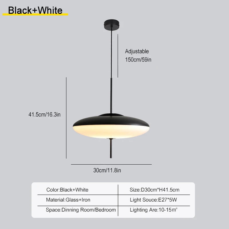 Minimalist Glass Pendant Light for Dining Room