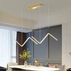 Minimalist Aluminum Pendant Light - Nordic Wave Design