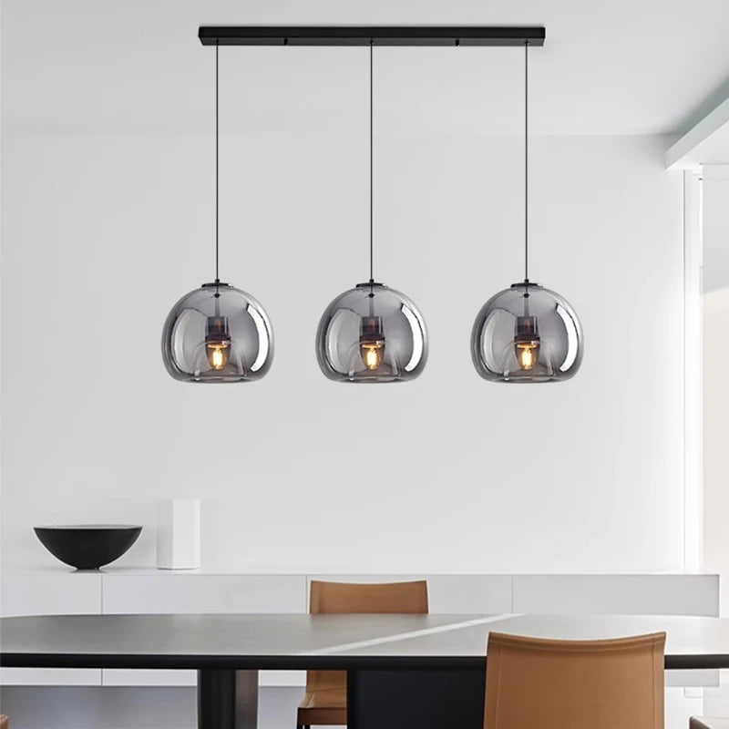 Modern Glass Pendant Light for Dining Room