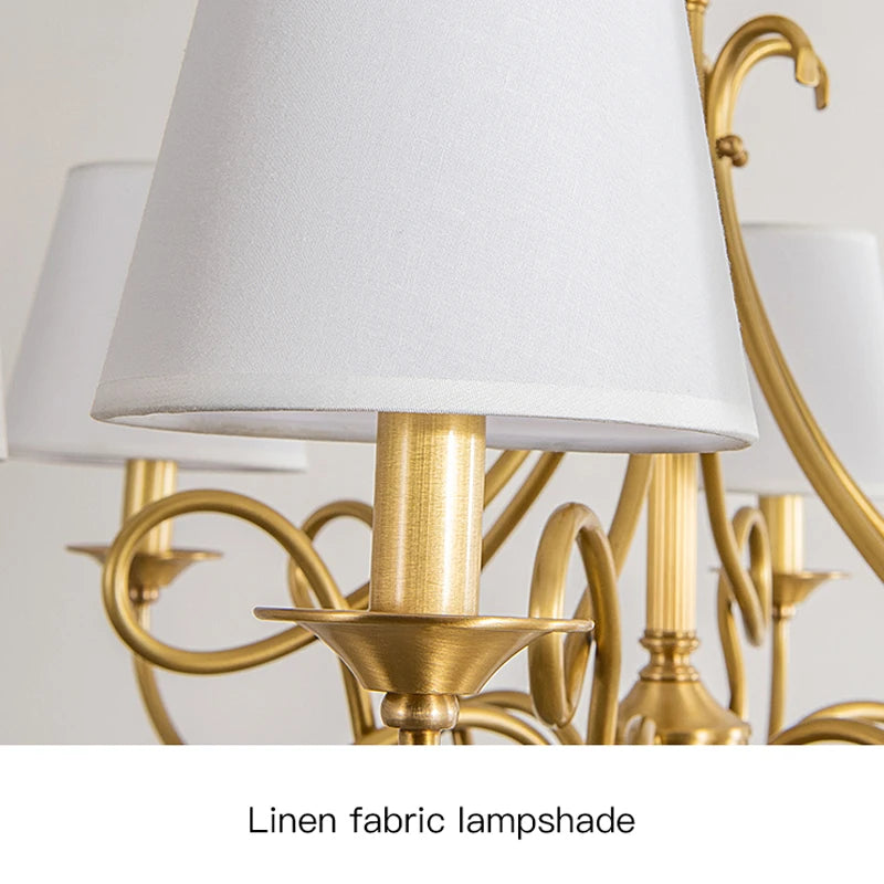 Lámpara Colgante de Cobre Estilo Nórdico Moderno
