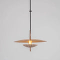 Minimalist Iron Pendant Light with Marble Detail