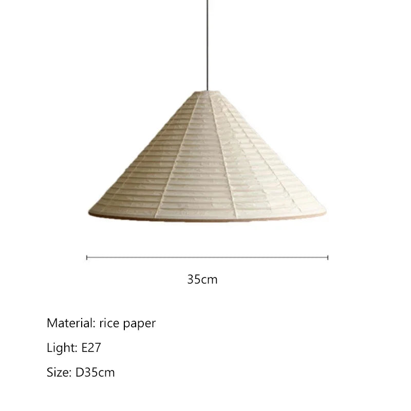 Nordic Rice Paper Pendant Light for Dining Room
