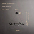 Minimalist Iron Pendant Light with Adjustable Spots