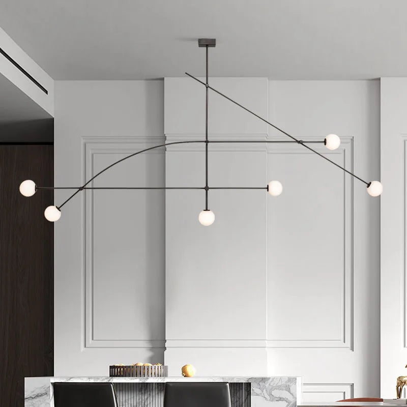 Minimalist Iron Pendant Light for Dining Room