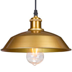 Industrial Gold Barn Dome Pendant Light for Kitchen Island and Cafe