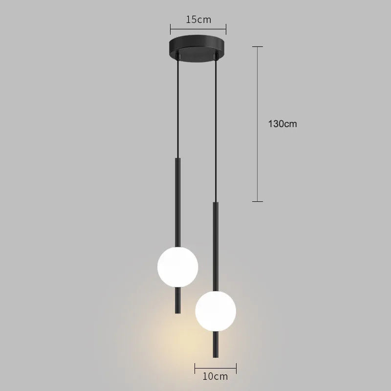 Bedside Pendant Lights for Bedroom Nordic Pendant Lamp for TV background Kitchen Island Restaurant Dinning Room LED Lighting