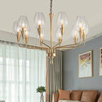 Modern Glass Chandelier Pendant Light