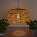 Bohemian Bamboo Rattan Pendant Light for Dining