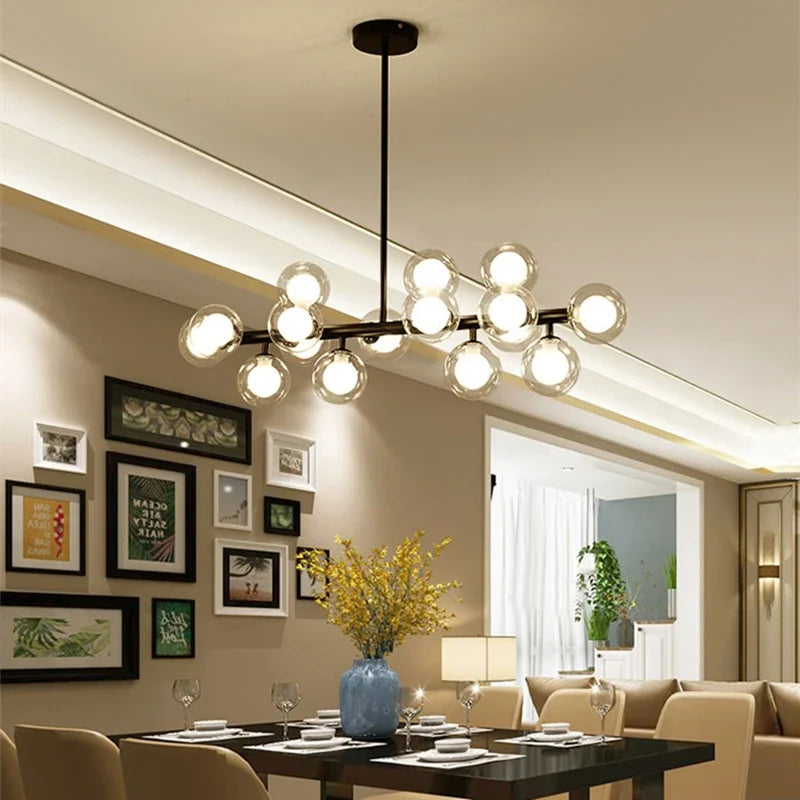 Nordic Glass Pendant Light for Dining Room