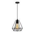 Industrial Iron Geometric Pendant Light for Dining