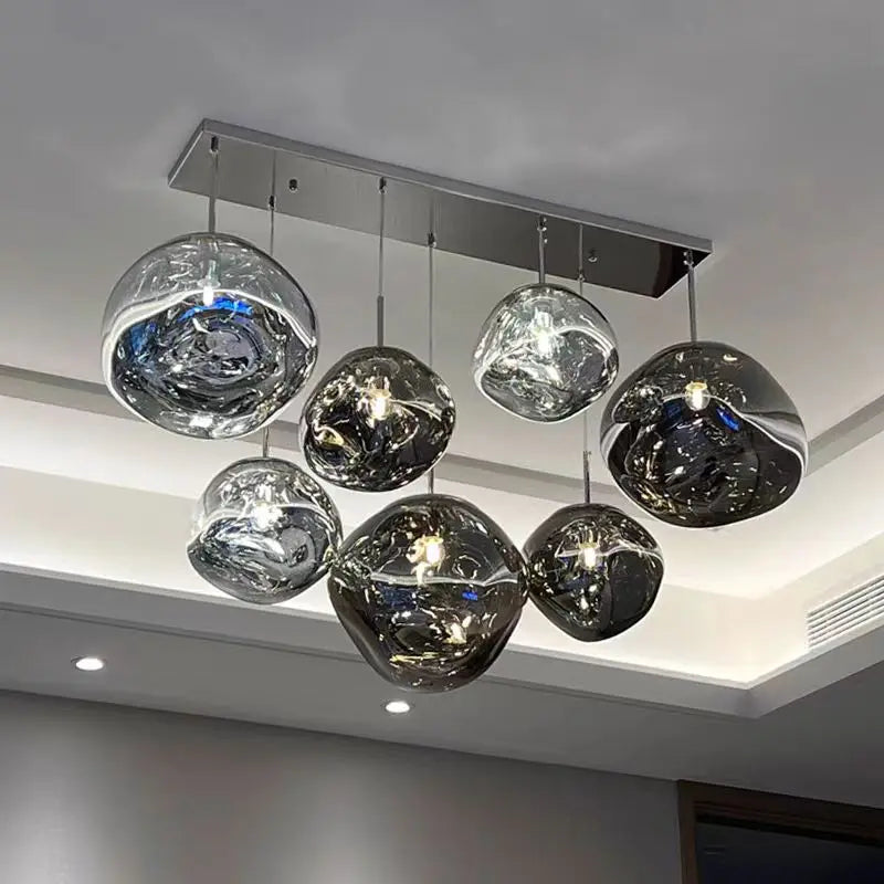Nordic Glass Pendant Light - Lava Design Hanging Lamp