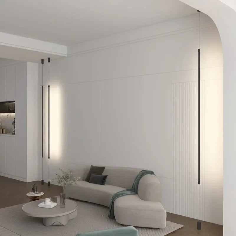 Minimalist Black Iron Pendant Light for Bedroom