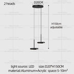 Minimalist Iron Pendant Light for Dining Room