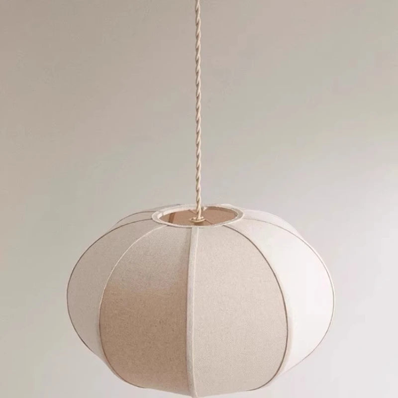 Wabi Sabi Linen Pendant Light for Living Room