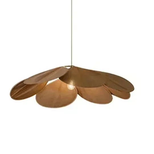 Sheer Petal Flower Fabric Pendant Light in Nine Colors for Bedroom