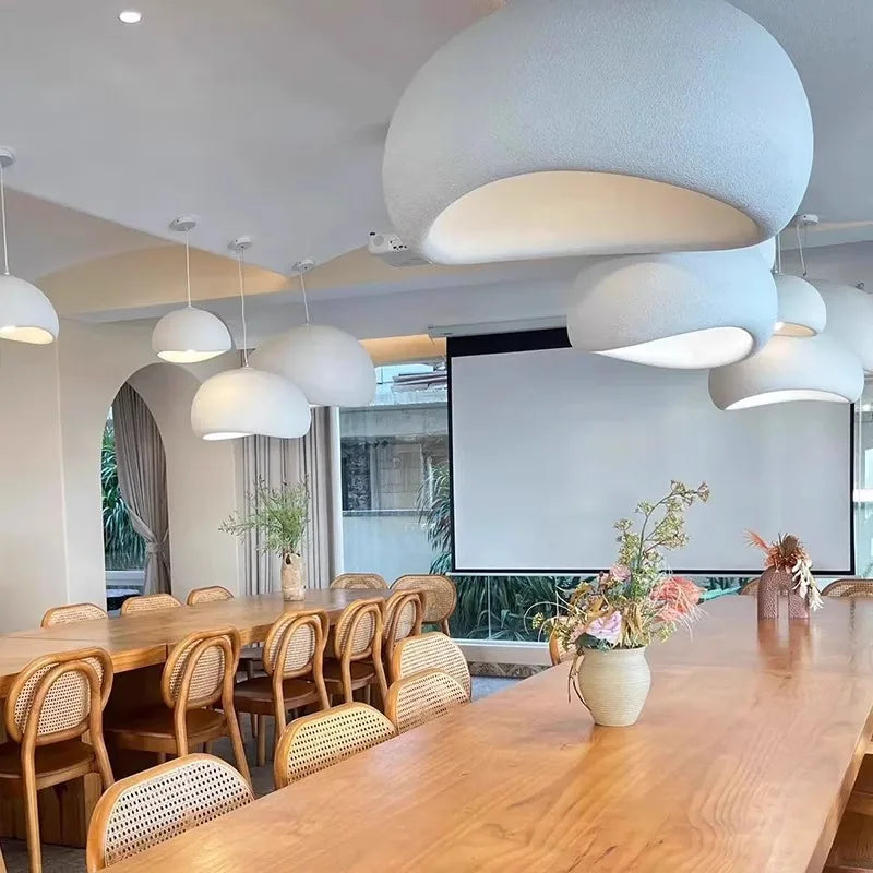 Minimalist Fabric Pendant Light for Dining Room