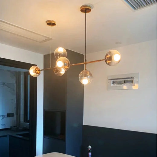 Minimalist Glass Pendant Light for Dining Room