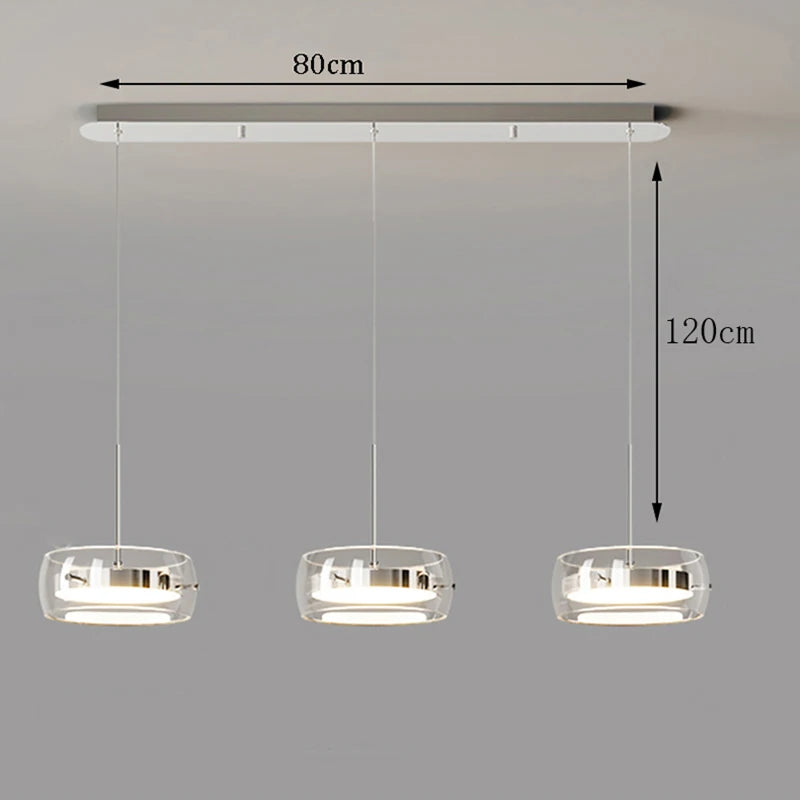 Nordic Glass Pendant Light for Dining Room