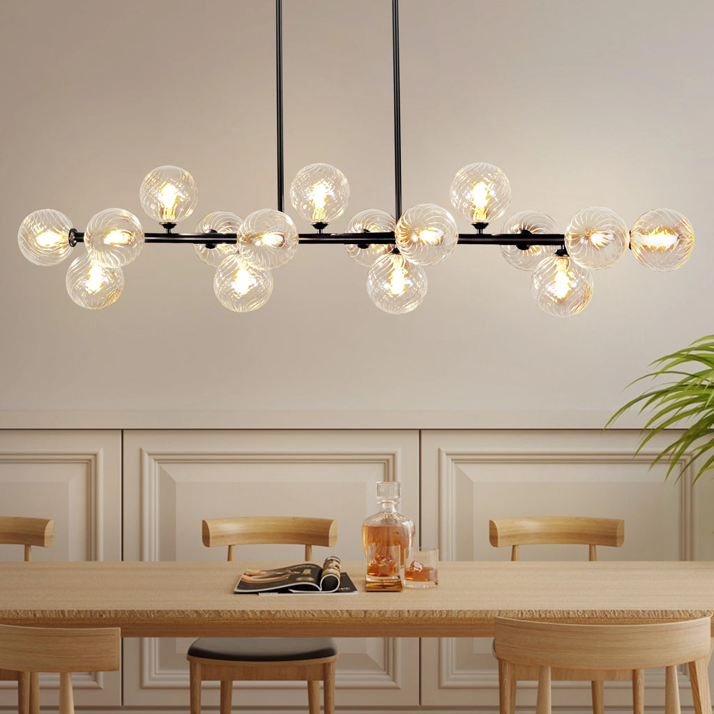 Mid-Century Modern Sputnik Pendant Light 16-Light