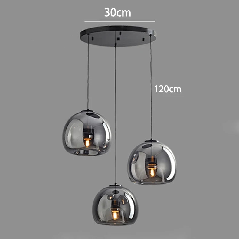 Modern Glass Pendant Light for Dining Room