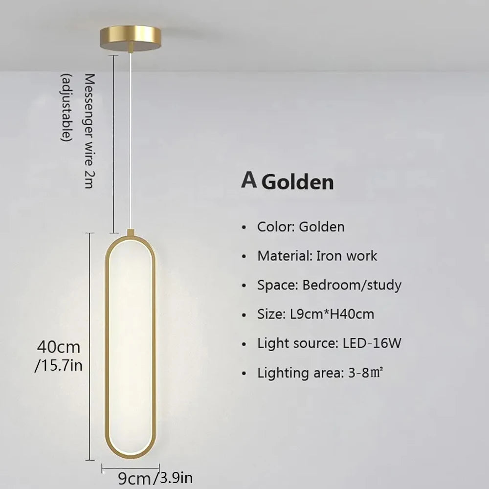 Nordic Aluminum Pendant Light for Kitchen Island