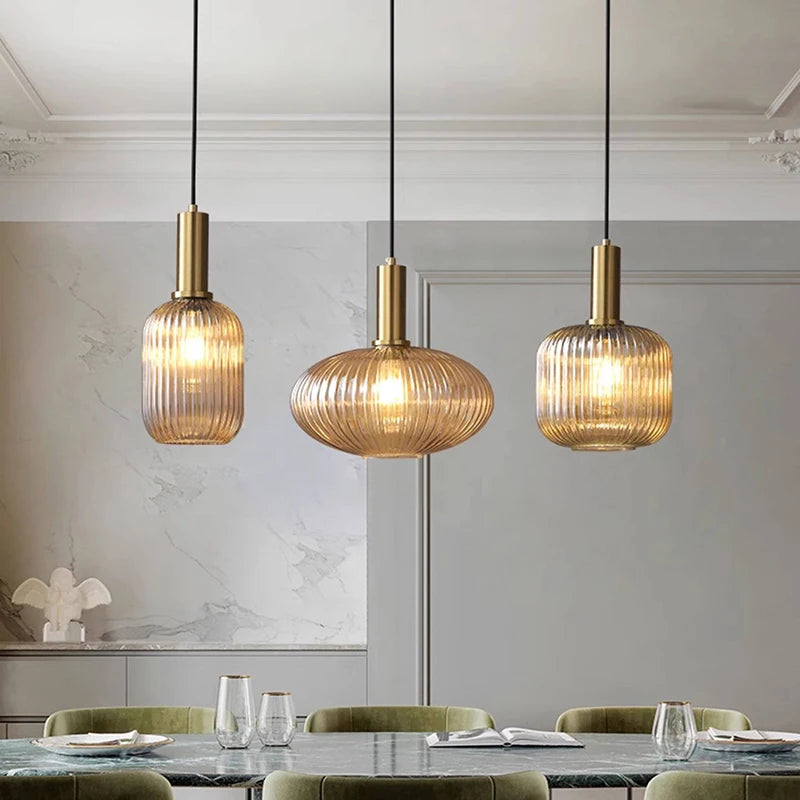Nordic Glass Pendant Light for Dining Room