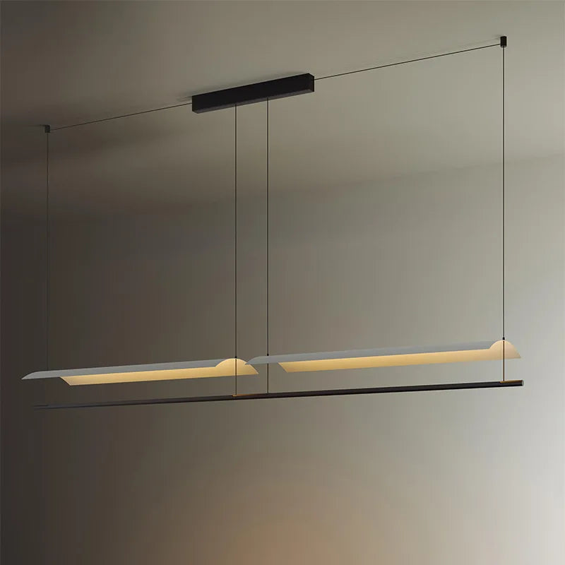 Minimalist Acrylic Pendant Light with Iron Frame